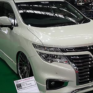 (4K)FORE FRONT NISSAN ELGRAND E52 日産エルグランドカスタム - 大阪オートメッセ2018