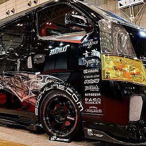 (4K)BODYLINE NISSAN CARAVAN URVAN NV350 Bodykit ボディライン 日産キャラバンNV350カスタム - 東京オートサロン2018