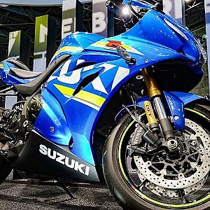 (4K)SUZUKI new GSX-R1000R 2017 スズキ・GSX R1000R 2017年モデル -  大阪モーターサイクルショー2017