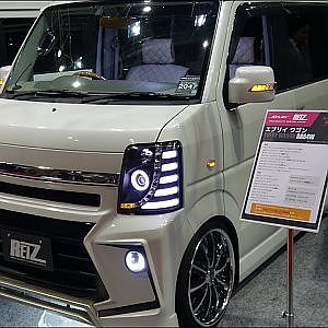 (4K)REIZ SUZUKI EVERY WAGON DA64W レイズ・スズキ エブリィワゴンカスタム  - 大阪オートメッセ2018