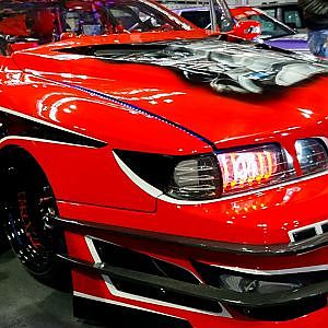 (4K)JAPANESE Monster Machine car 驚愕のモンスターマシン・改造車 - 大阪オートメッセ2017