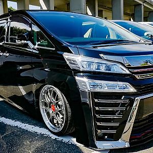 (HD)BELi FULL AERO VELLFIRE 30系ヴェルファイアカスタム - アルヴェルミーティング2018