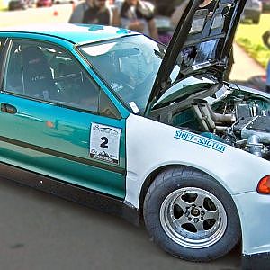 800hp V6 Turbo HONDA CIVIC - 189mph! - YouTube