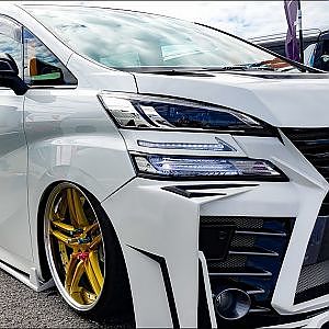 (4K)TOYOTA 30 VELLFIRE bodykit modified 30系ヴェルファイア フルエアロカスタム - スーパーカーニバル2018