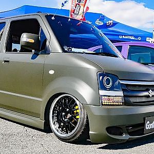 (4K)GONTAYA SUZUKI WAGON-R modified ごんた屋ワゴンRカスタム - スーパーカーニバル2017