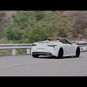 cinematic LEXUS LC500 Convertible EXhaust Driving