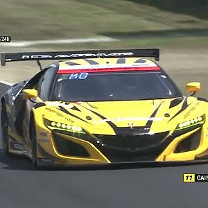 岡山公式練習ダイジェスト GT300 フェラーリ GT-R NSXがトップ3