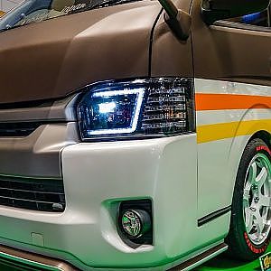 (4K)GR8 STYLE TOYOTA HIACE 2020 تويوتا هايس ハイエース カスタム 200系 - OSAKA AUTO MESSE 2020