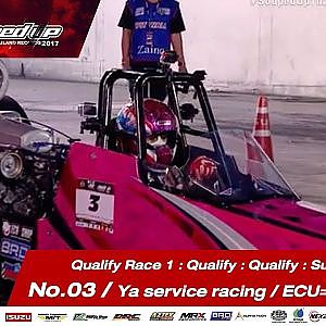 Qualify Day1 : Super Dragster - Run1 No.3  วสุ ปริยพาณิชย์/Ya service racing / ECU=Shop thailand