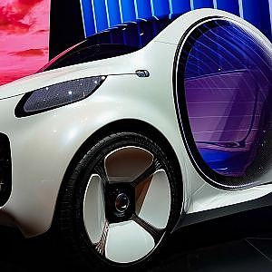 (4K)MERCEDES BENZ smart vision EQ fortwo メルセデスベンツ・スマート ビジョンEQフォーツー - 東京モーターショー2017