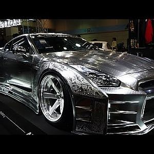(4K)KUHL Racing Nissan GT-R Metal Paint - Osaka Auto Messe 2015 大阪オートメッセ2015 - YouTube