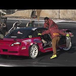 D1GP Rd.8 茂木選手 チェックランでクラッシュ