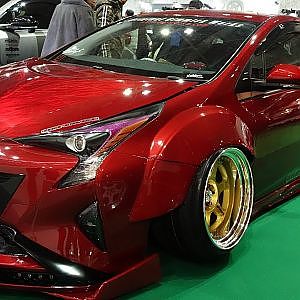(4K)O&G Works TOYOTA 50 PRIUS monster custom 50系プリウスカスタム - 大阪オートメッセ2018