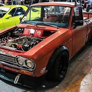 (HD)DATSUN VINTAGE TRUCK modified ダットサン カスタムトラック - TOKYO AUTO SALON 2019