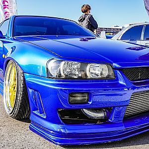 (4K)NISSAN BNR34GT-R modified 日産R34GT-Rカスタム スタンスネーション群馬 - STANCENATION GUNMA 2020