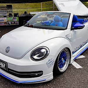 (HD)HALT VW THE BEETLE CABRIOLET Trailer modified ザビートルカブリオレ・カーゴトレーラー - スーパーカーニバル2017・お台場