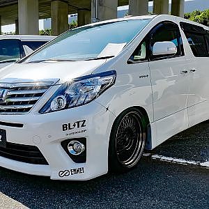 (HD)BLITZ TOYOTA 20 ALPHARD custom ブリッツ 20系アルファードカスタム - アルヴェルミーティング2018