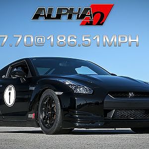 AMS Alpha Omega Resets GT-R ¼ Mile Record: 7.70@186mph!